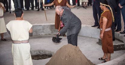 El presidente de Perú, Pablo Kuczynski, inaugura las obras de los juegos Panamericanos el pasado septiembre en Lima. 