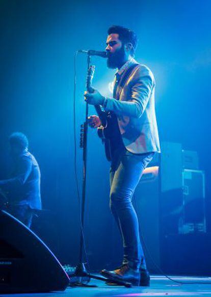 Jos&eacute; Chino, de Supersubmarina, anoche.