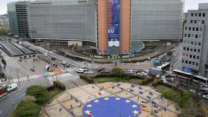 La sede de la Comisión Europea en Bruselas, en mayo de 2021.
