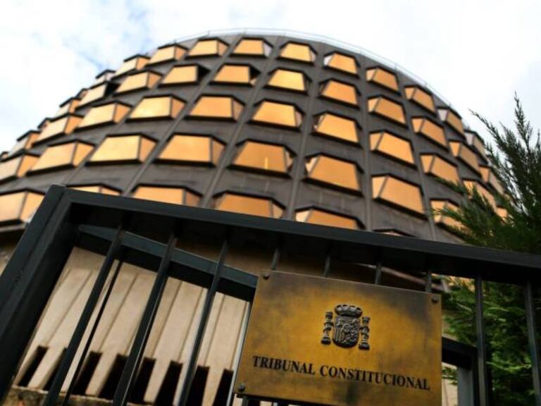 Fachada de la sede del Tribunal Constitucional, en Madrid.