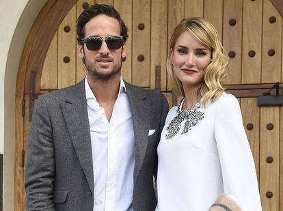 Feliciano López y Alba Carrillo, cuando eran matrimonio.