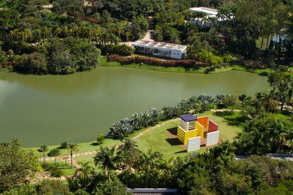 Vista a&eacute;rea del museo Inhotim.