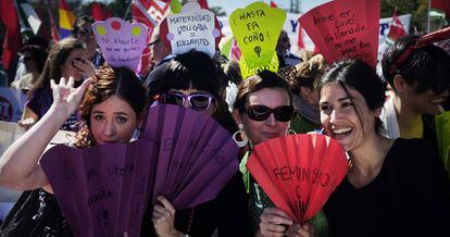 Imagen de archivo de una manifestaci&oacute;n feminista en Sevilla.