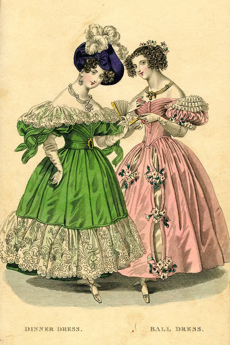 El verde que tanto gustaba vestir en el XIX se conseguía con arsénico. ¿ Víctimas de la moda? Cuando se descubrió el pastel muchos siguieron usándolo.