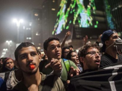 Protesta en S&atilde;o Paulo este martes.