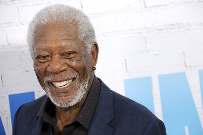 El actor Morgan Freeman en el estreno de 'Un golpe con estilo', el pasado 30 de marzo, en Nueva York.