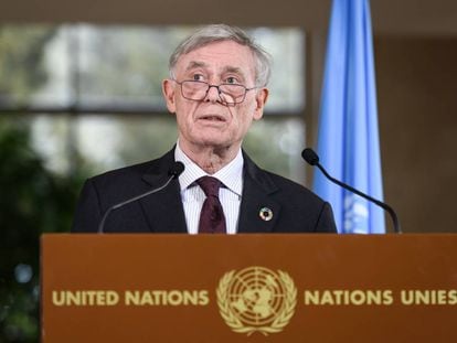 El enviado de la ONU para el Sáhara, Horst Köhler, el pasado marzo en Ginebra. 