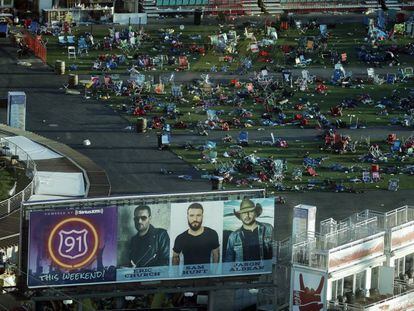 Efectos personales de los asistentes al concierto, el pasado mi&eacute;rcoles. 