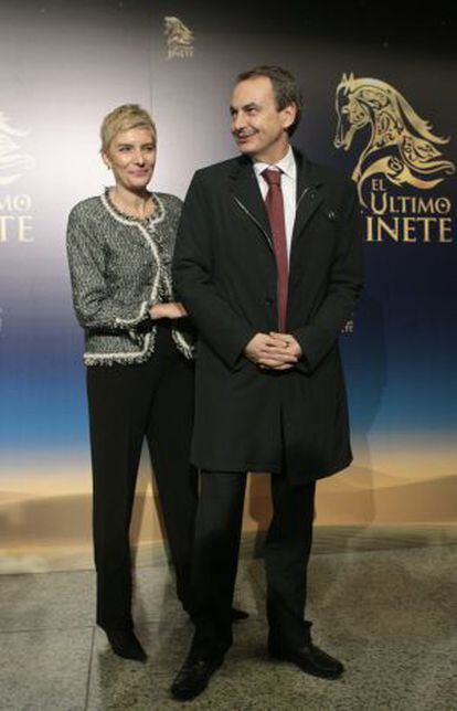 El expresidente José Luis Rodríguez Zapatero y su esposa, Sonsoles Espinosa, en un estreno el pasado miércoles.