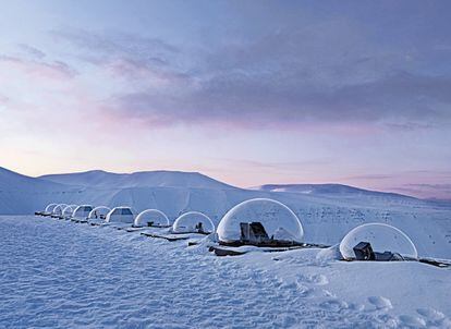 Observatorio Kjell Henriksen para el estudio de auroras boreales en Noruega.