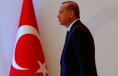 Erdogan, fundador del AKP y presidente turco, este martes en Estambul. 