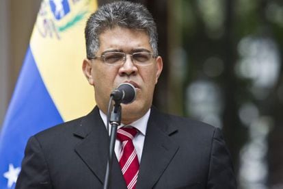 El ministro de Relaciones Exteriores de Venezuela, El&iacute;as Jaua. 