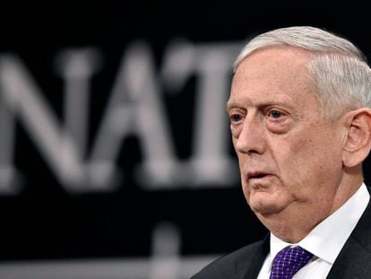 El jefe del Pent&aacute;gono, James Mattis, en un acto del pasado 15 de febrero.