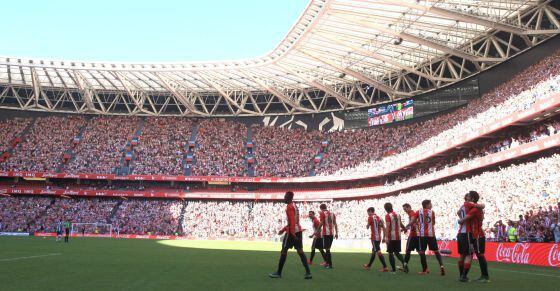 El nuevo San Mamés, el domingo durante el Athletic-Espanyol.