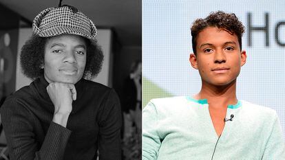 Michael Jackson, a la izquierda, será interpretado en el cine por su sobrino Jaafar Jackson, a la derecha.