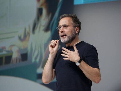 El vicepresidente de infraestructura tecnológica de Google, Urs Hölzle, en una conferencia de 2018.