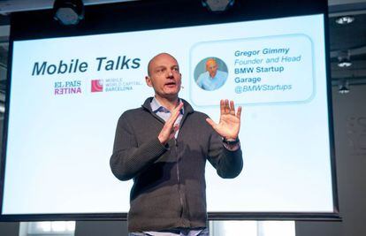 Gregor Gimmy, responsable de BMW Startup Garage, en el evento de Mobile Talks.