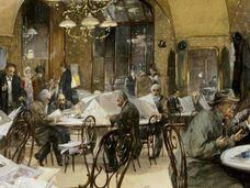 'Café Griensteidl, Viena' (1890), de Reinhold Völkel.