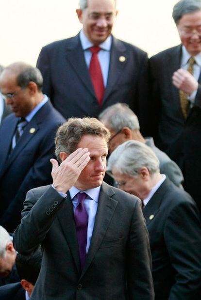 Geithner, en la reciente reunión de ministros del G-20 en Corea.