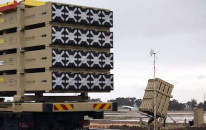 Fotografía del 'Iron Dome', un sistema de defensa con misiles de corto alcance instalado por Israel ante la posibilidad de recibir ataques con armas químicas sirias.