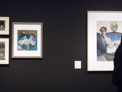 Quatre de les obres de Xavier Gosé que es poden veure al MNAC.