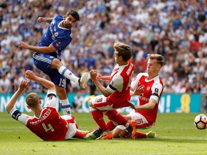 Diego Costa, con el Chelsea, en mayo.