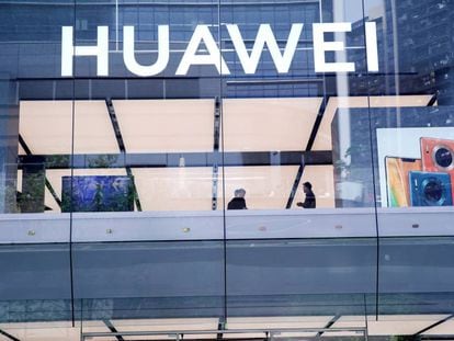 Una tienda de Huawei en Shenzhen (China). 