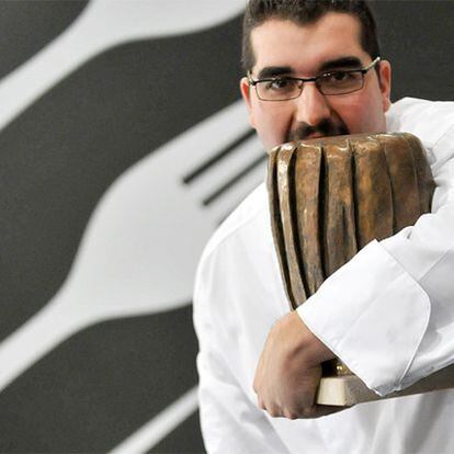 José Andrés Rodríguez, <i>chef</i> de El Claustro de Granada, tras ganar el concurso.