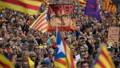 Acto del Consell per la Republica Catalana en Perpiñán (Francia), el 29 de febrero de 2020.
