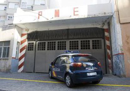 Local donde la policía guardaba la droga en Cádiz.