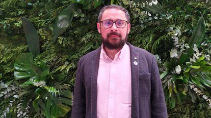 Adrián Martínez Blanco, fundador de La Ruta del Clima, en la inauguración de la cumbre climática, Cop25, celebrada en Madrid.