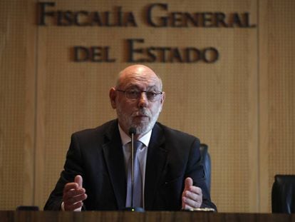 Jos&eacute; Manuel Maza, durante una comparecencia ante los medios. 