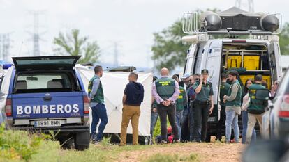 La Guardia Civil inspecciona este miércoles un pozo ubicado en la localidad de Manzanares (Ciudad Real), en busca del cuerpo del empresario Jesús María González Borrajo.