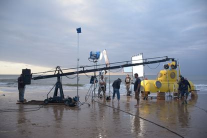 Filming of a commercial in Uruguay.