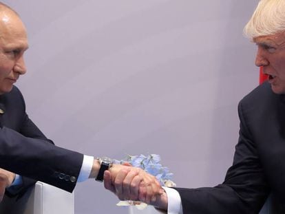 Donald Trump i Vladímir Putin aquest divendres a Hamburg.