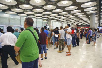 La zona de llegadas del Adolfo Su&aacute;rez Madrid-Barajas