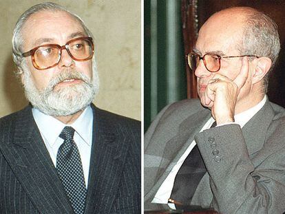 Los fiscales Juan José Martínez Zato (a la izquierda) y José María Luzón .