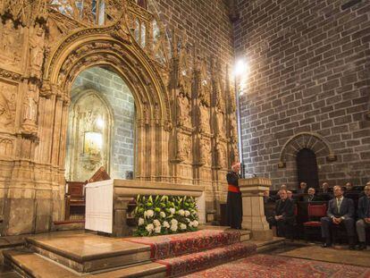 La capilla del Santo Grial de la catedral de Valencia. MIGUEL ÁNGEL POLO (EFE)