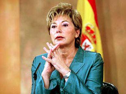 Celia Villalobos, tras un Consejo de Ministros el pasado julio.