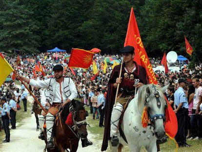 Homenaje a la Revuelta de Ilinden en Macedonia.