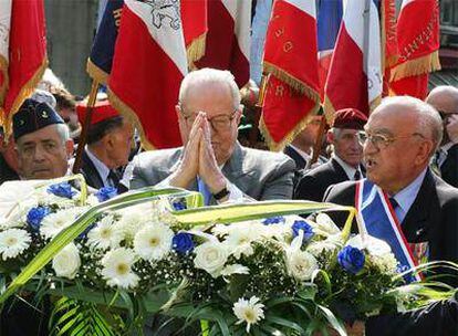 Jean-Marie Le Pen, durante el tradicional discurso del 1 de mayo a sus simpatizantes.