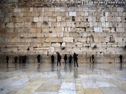 El Muro de las Lamentaciones, en Jerusalén. 