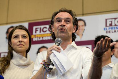 The former mayor of Medellín, Federico Gutiérrez, during an interview after the first round of the presidential elections, in Bogotá, on May 29, 2022.