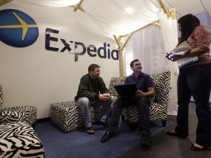 Empleados de Expedia en la sede de Bellevue, Washigton