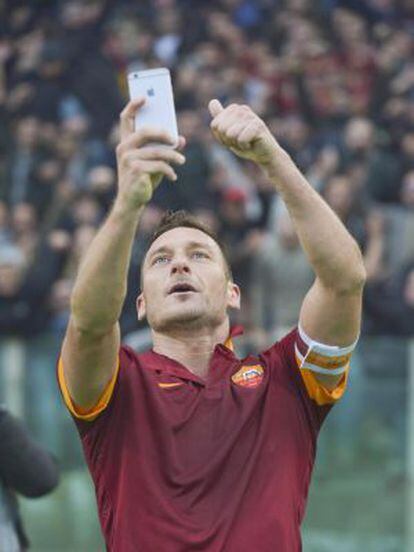 El 'selfie' de Totti.
