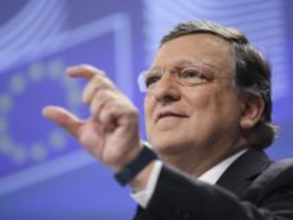 Jose Manuel Durao Barroso ofrece su &uacute;ltima rueda de prensa como presidente de la Comisi&oacute;n Europea en Bruselas el mi&eacute;rcoles 29 de octubre de 2014. 