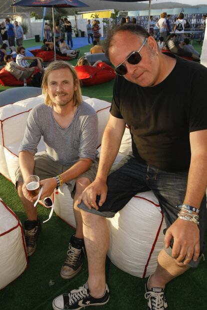 Geoff Barrow y Adrian Utley, de Portishead, ayer en el FIB.