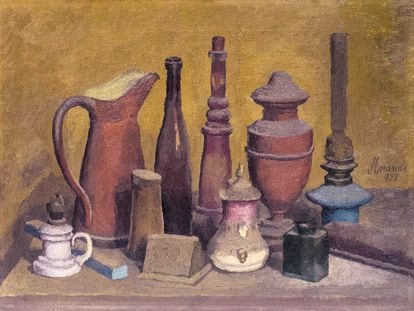 'Natura morta [Naturaleza muerta / Still life]', 1928, Giorgio Morandi. Collezione Augusto e Francesca Giovanardi, Milán.
[V. 128]
Photo © Alvise Aspesi © Giorgio Morandi, VEGAP, Madrid, 2021