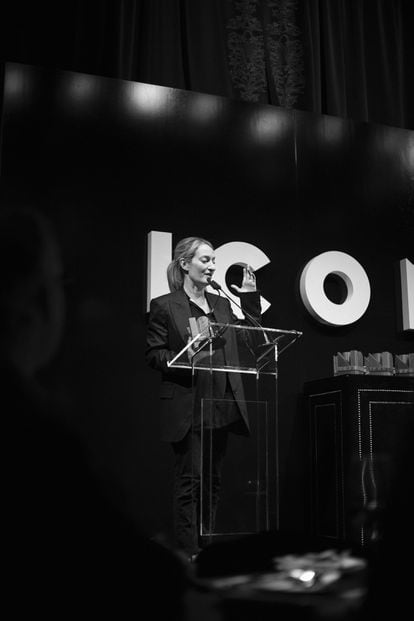 Milena Busquets, que recogió el Premio ICON Literatura.