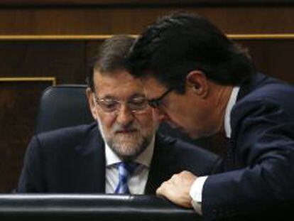 Mariano Rajoy y José Manuel Soria.